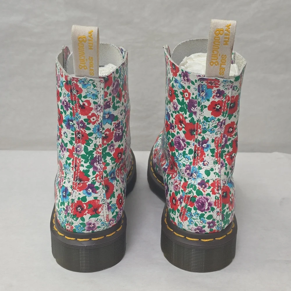 Dr Martens 1460 Pascal Wild Poppy Combat Boots